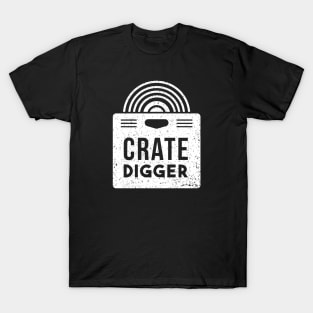 Vintage Vinyl Crate Digger // Retro Vinyl Record Collector T-Shirt